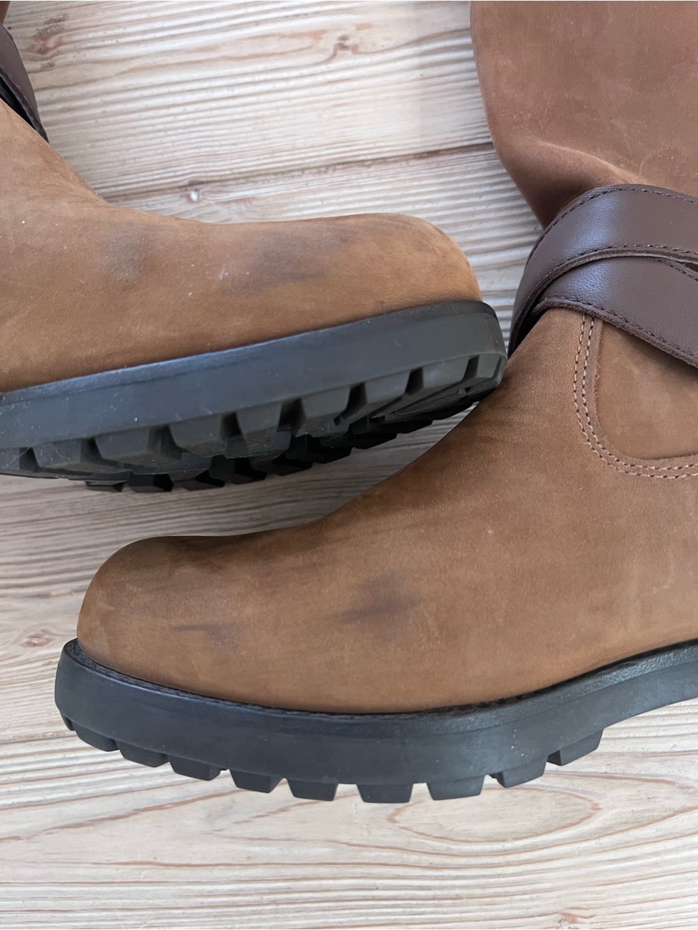 UGG Harrington Tall Boots Chestnut Suede Moto Riding Boots Women’s 8 - Picture 8 of 8
